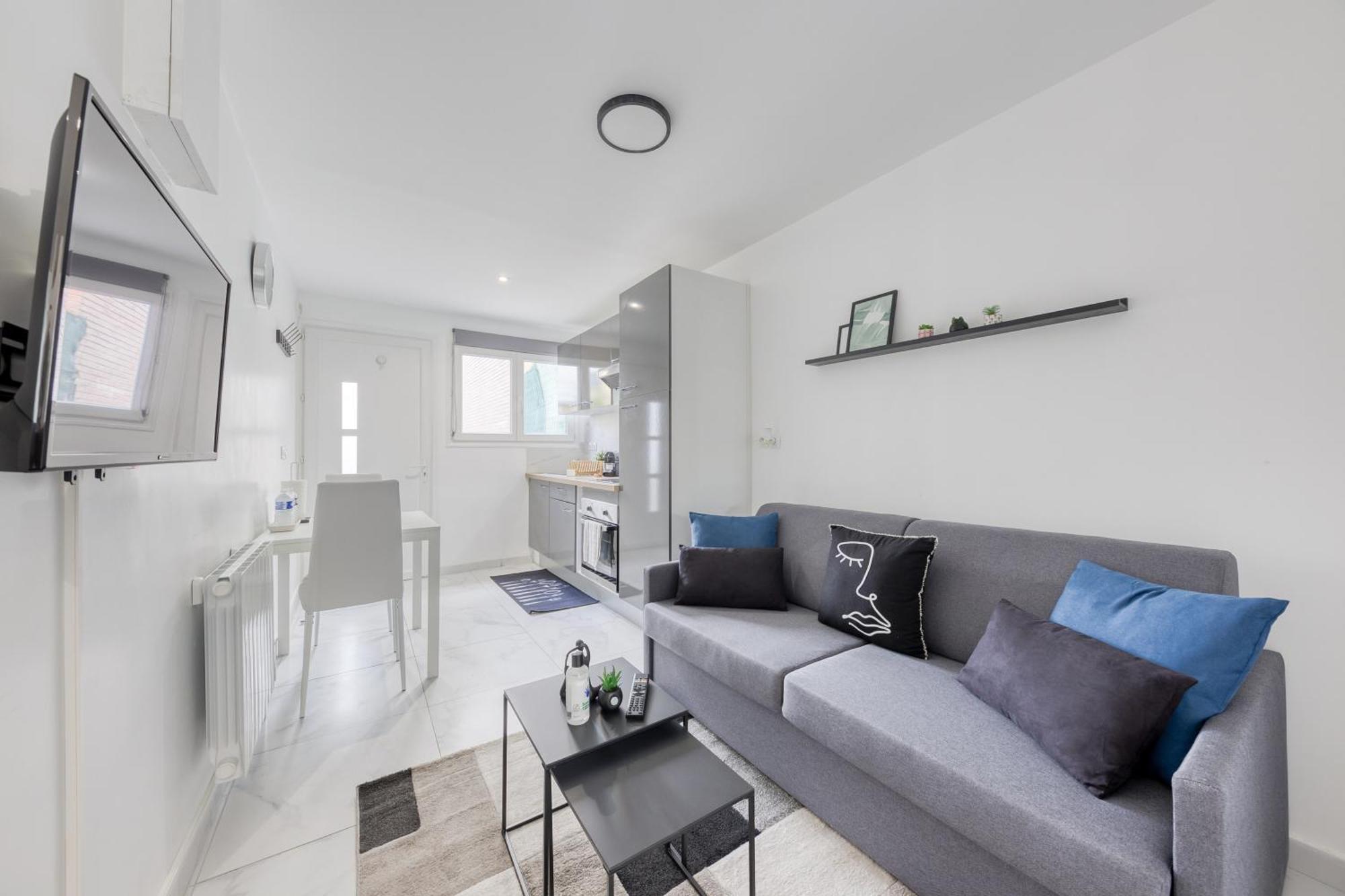 Appartement - 4 Personnes - Parking Prive - Metro 7 - Rer B Ла-Курнев Екстер'єр фото